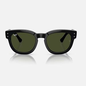 Ray-Ban Black Mega Hawkeye Sunglasses with Bold Frame and Dark Lenses